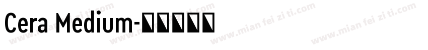Cera Medium字体转换